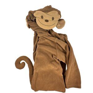 Monkey Fleece Baby Costume 24M With Hood & Tail Carters Warm Footless Halloween